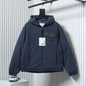 Moncler 25FW Pocket Logo Hooded Down Jacket