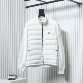 Moncler Cardigan With Patchwork Down