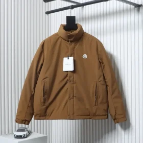 Moncler Epine Down Jacket With Short Stand-Up Collar