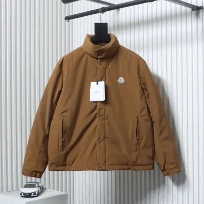 Moncler Epine Down Jacket With Short Stand-Up Collar - etkick reps