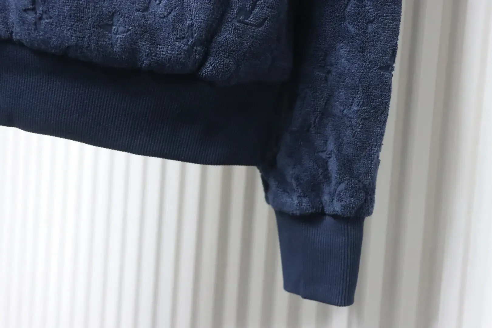 Monogrammed Terry Cloth Jacket With All Over Print And Zipper Closure - Image 7