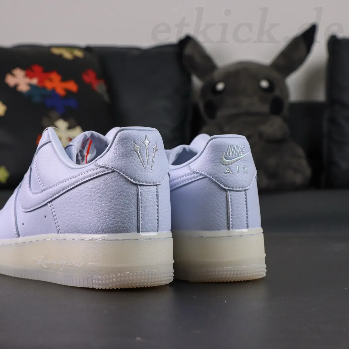 NOCTA x Nike Air Force 1 Certified Lover Boy Leather Classic Drake Collaboration Ice Blue - Image 6