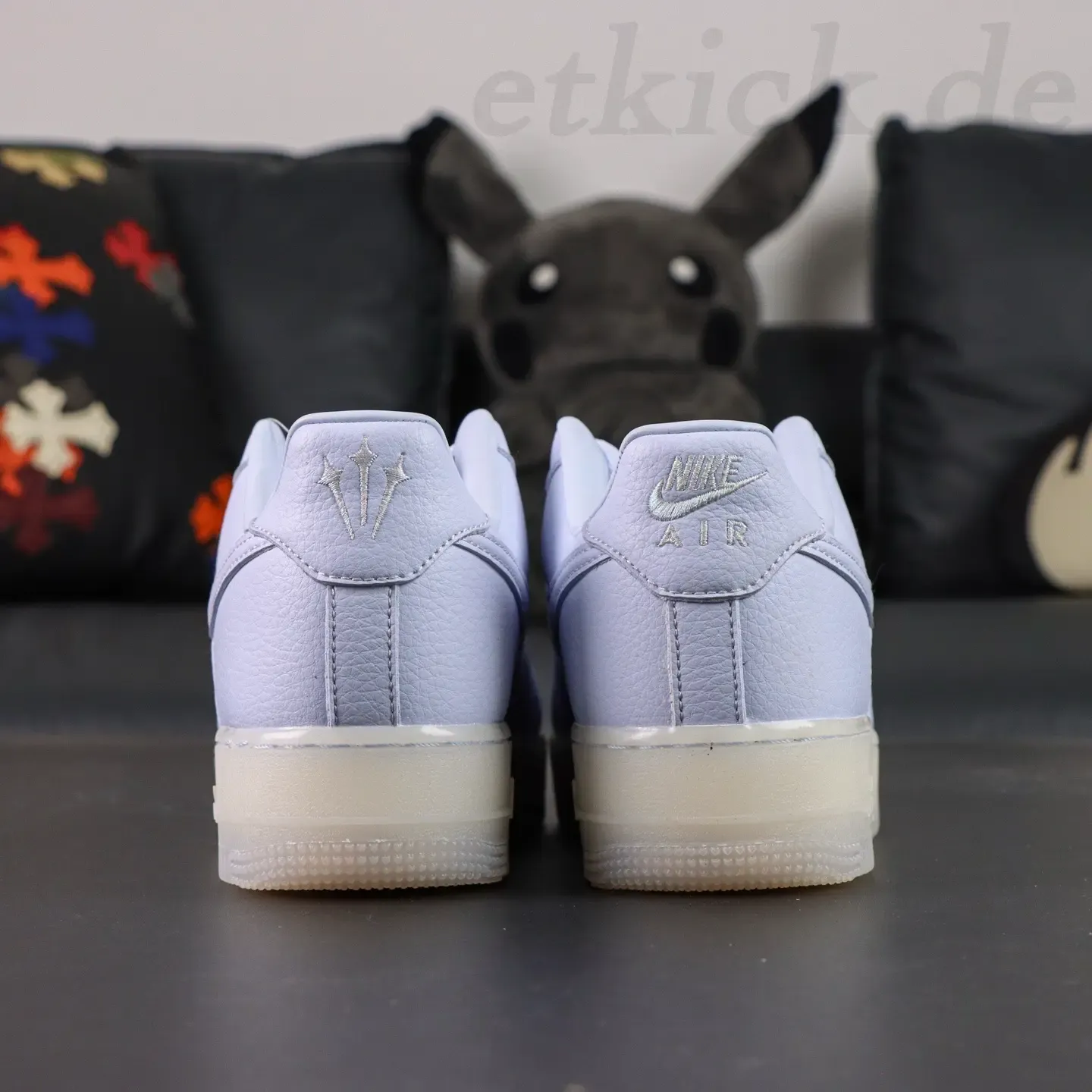 NOCTA x Nike Air Force 1 Certified Lover Boy Leather Classic Drake Collaboration Ice Blue - Image 7