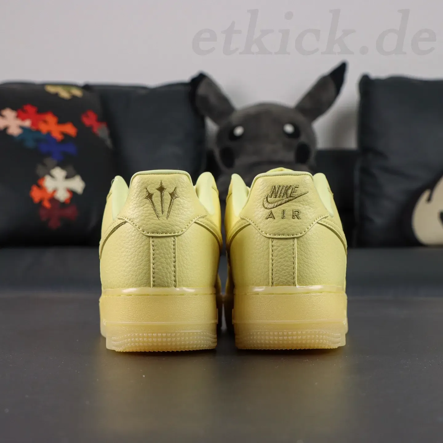 NOCTA x Nike Air Force 1 Certified Lover Boy Leather Classic Drake Collaboration Yellow - Image 4