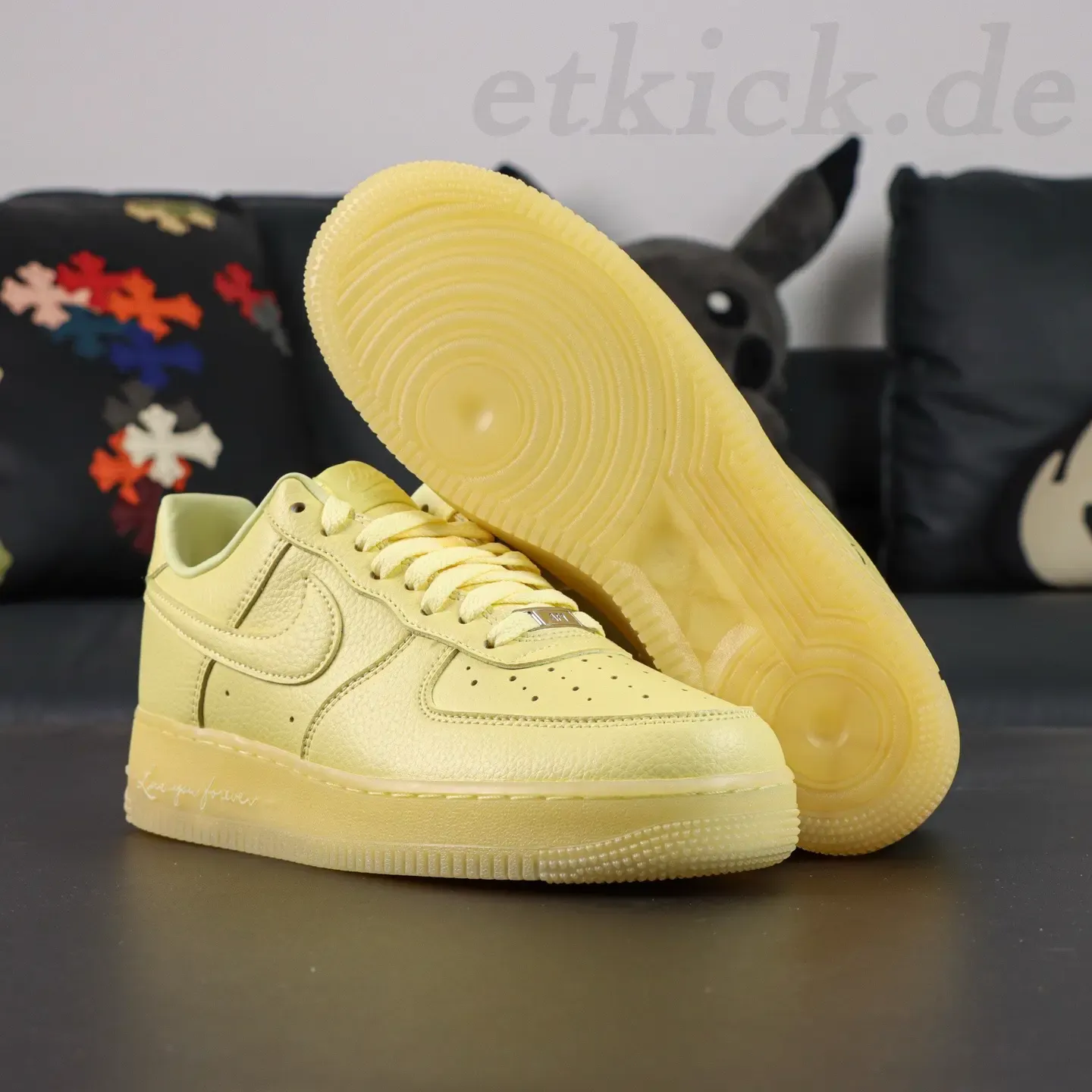 NOCTA x Nike Air Force 1 Certified Lover Boy Leather Classic Drake Collaboration Yellow - Image 6