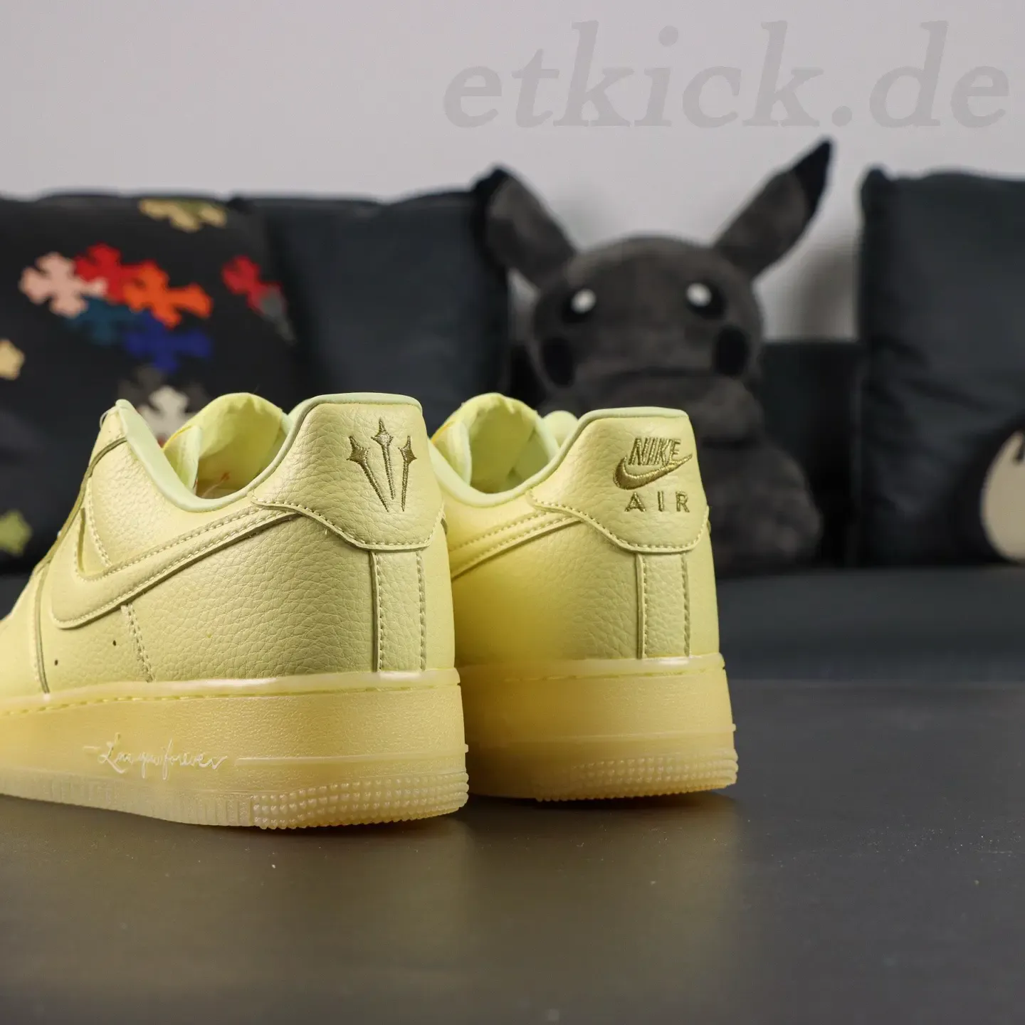 NOCTA x Nike Air Force 1 Certified Lover Boy Leather Classic Drake Collaboration Yellow - Image 8