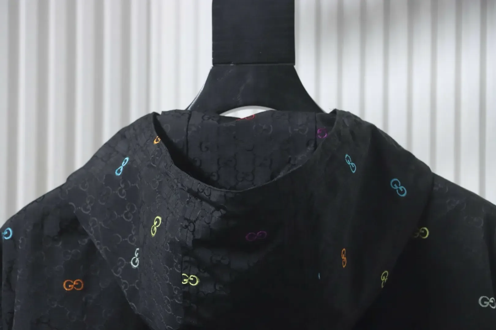 New, Colorful Hooded Jacket Made Of Jacquard Canvas With A Patchwork Pattern - etkick reps