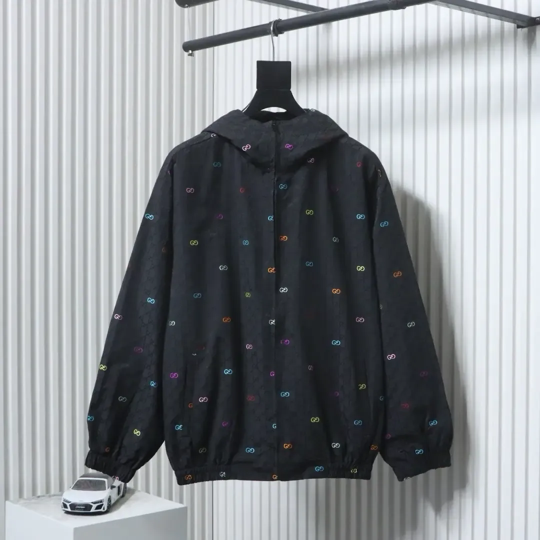 New, Colorful Hooded Jacket Made Of Jacquard Canvas With A Patchwork Pattern - etkick reps