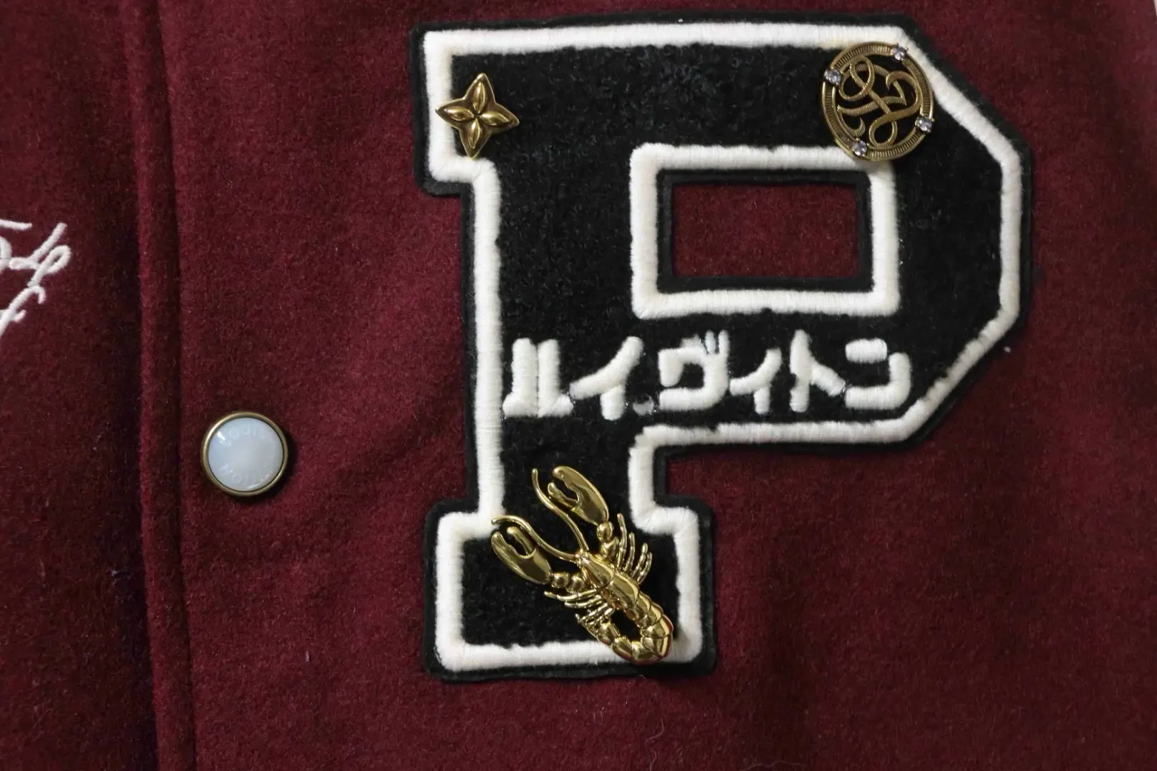 Nigo Baseball Jacket Scorpion Patchwork From The Collaboration - Image 6