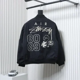 Nike X Stussy Fw23 Logo-Embroidered Reversible Jacket M-XXL