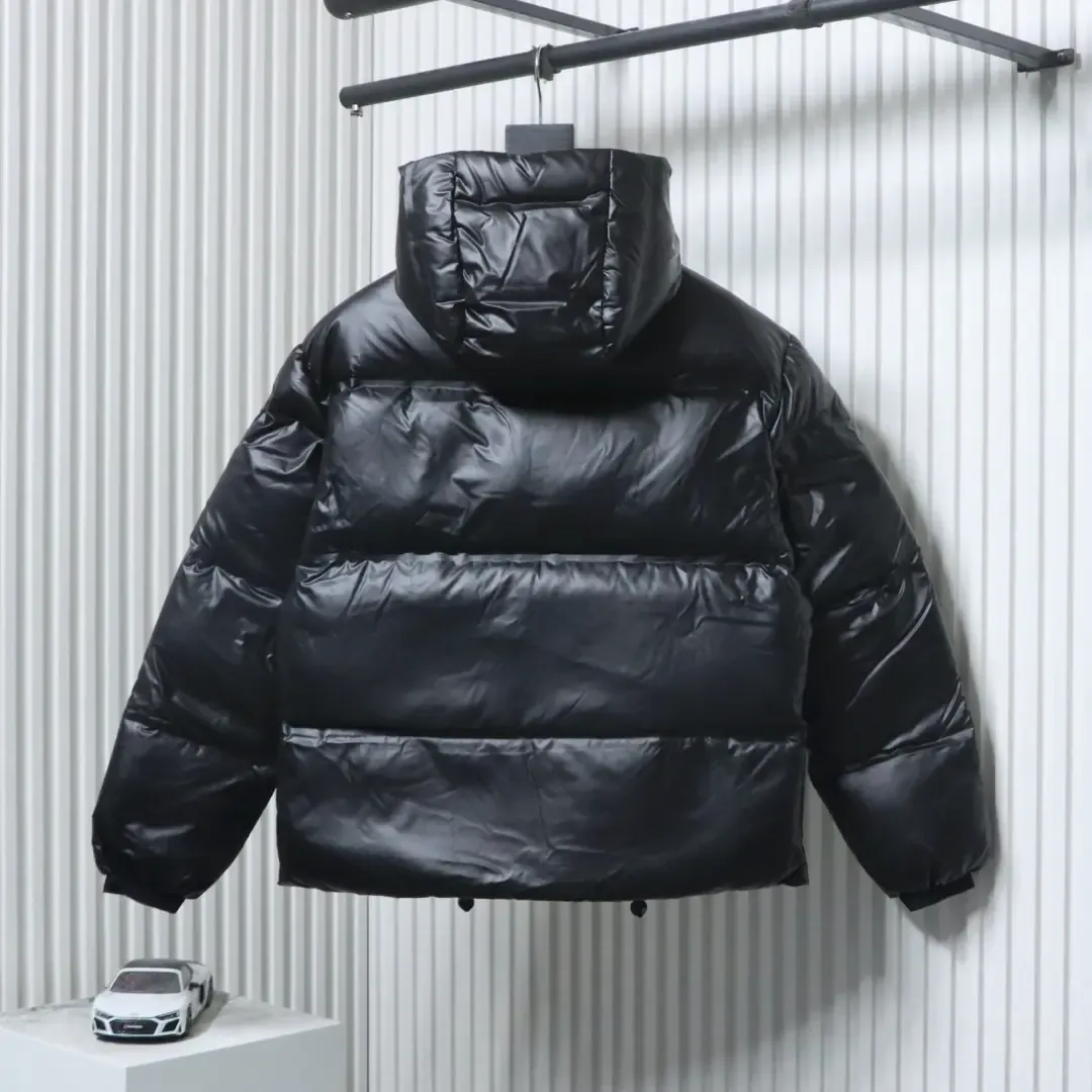 Red Striped Down Jacket S–XXL - Image 2