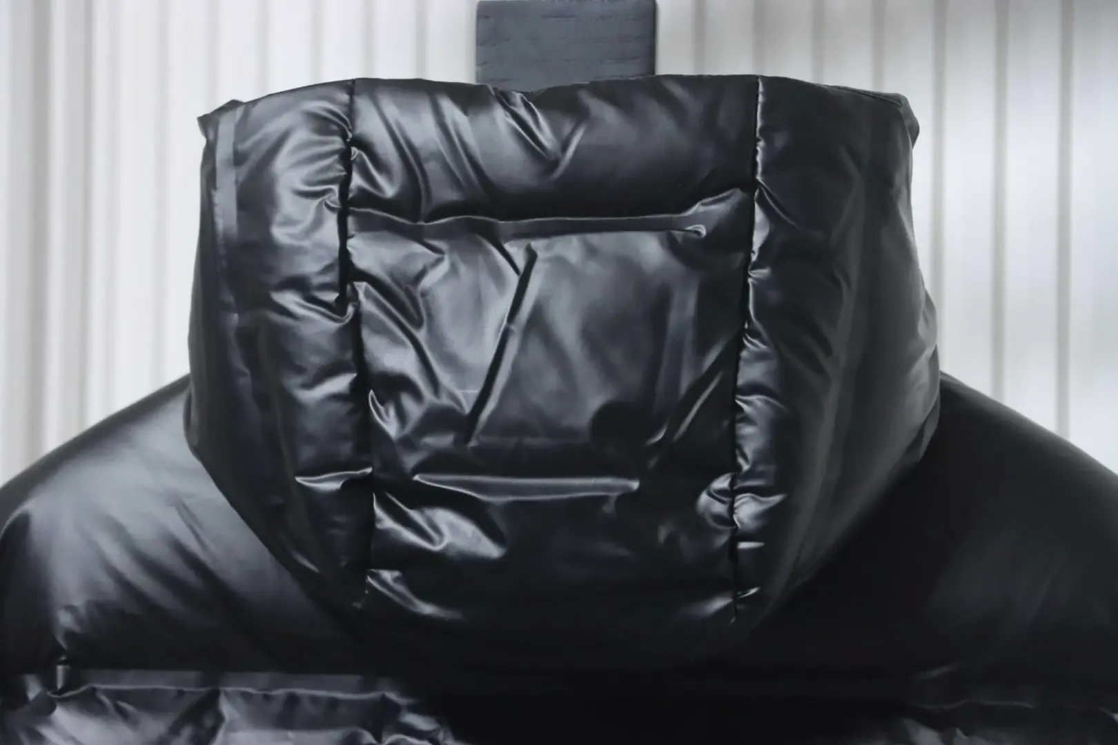 Red Striped Down Jacket S–XXL - Image 4