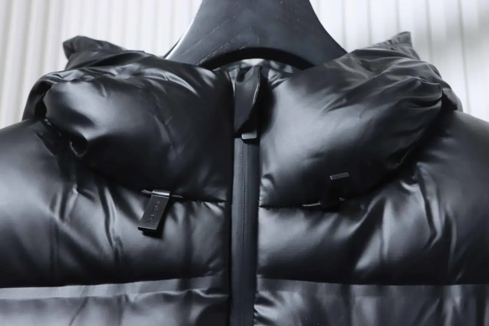 Red Striped Down Jacket S–XXL - Image 5