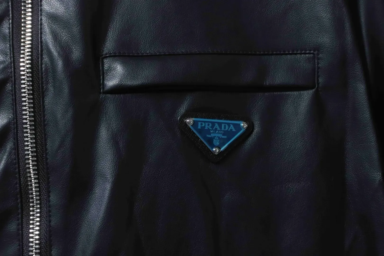 Reversible Hooded Jacket Made Of Leather And Nylon - Image 8