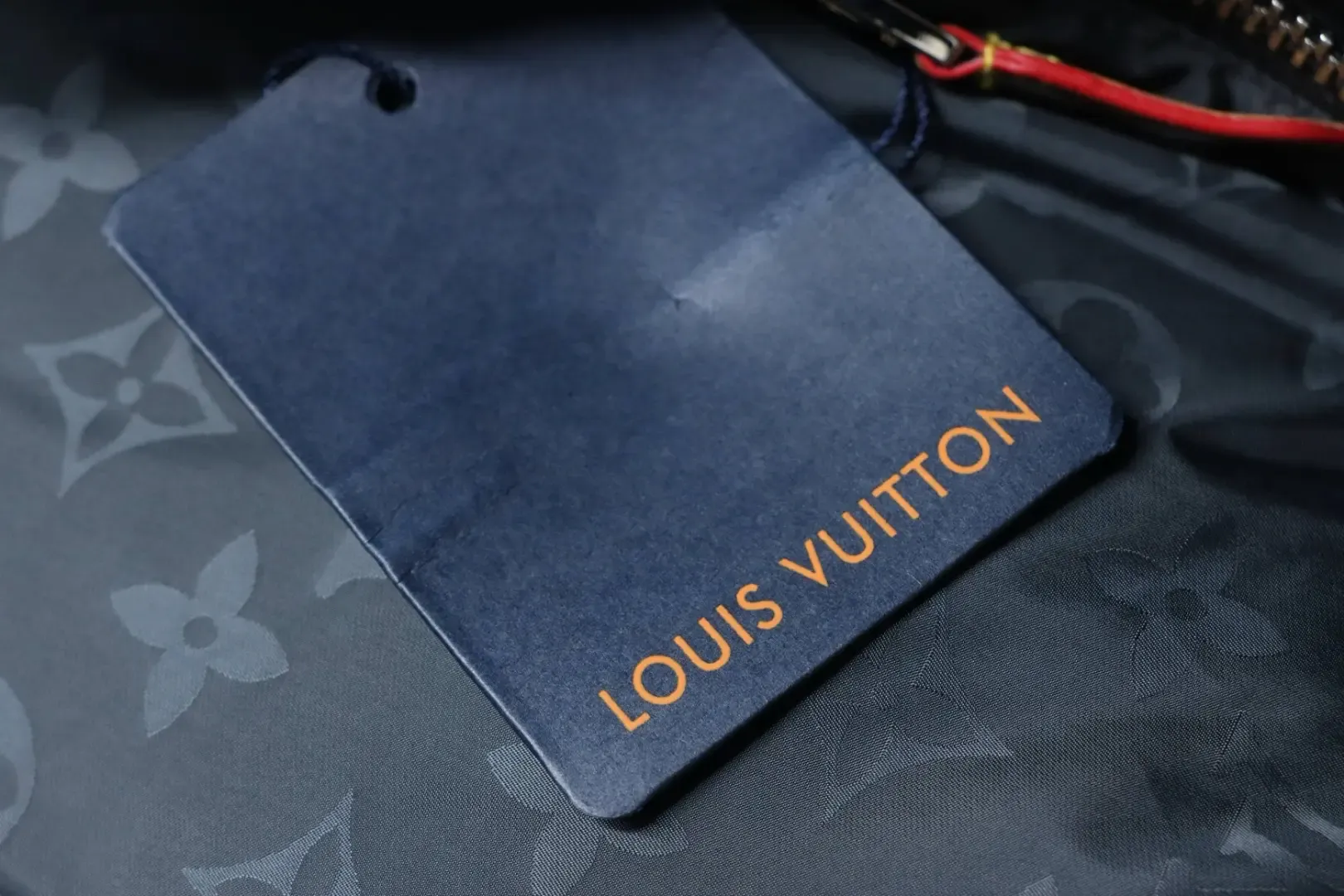 SKI Collection Dark Patterned Down Jacket With Hood And Sleeves - Image 10