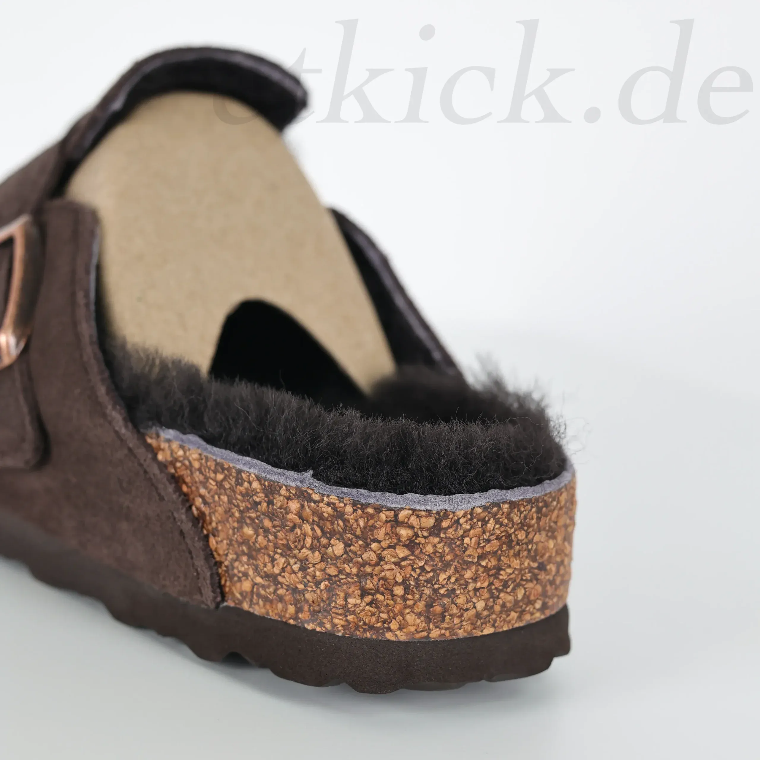 Slip-On Birkenstock Sandals With Fur Trim - Image 11