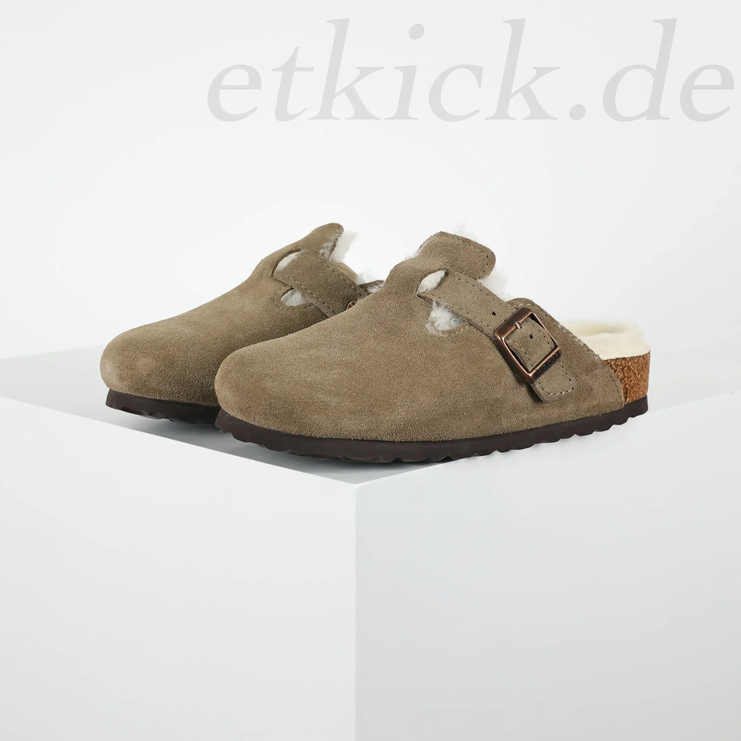 Slip-On Birkenstock Sandals With Fur Trim - Image 14