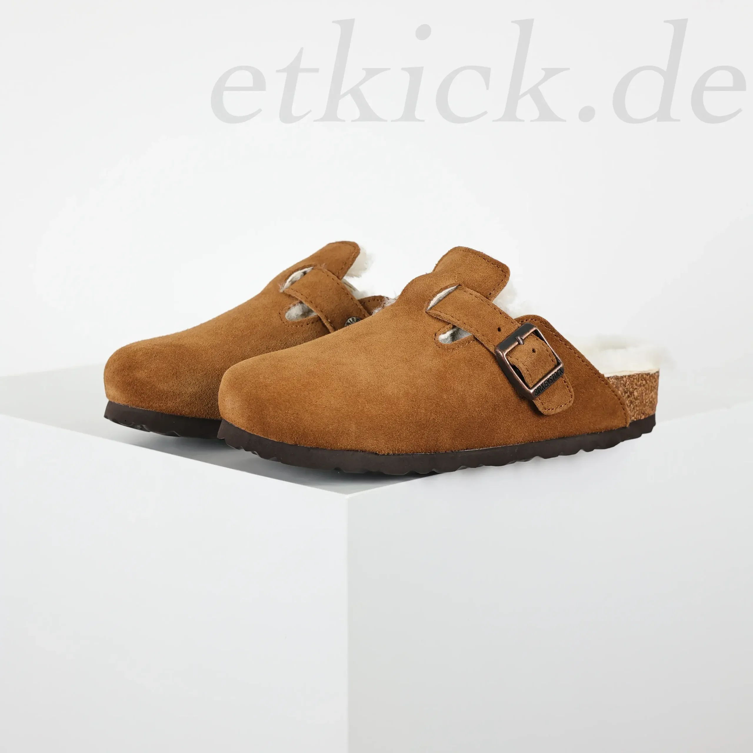 Slip-On Birkenstock Sandals With Fur Trim - Image 15