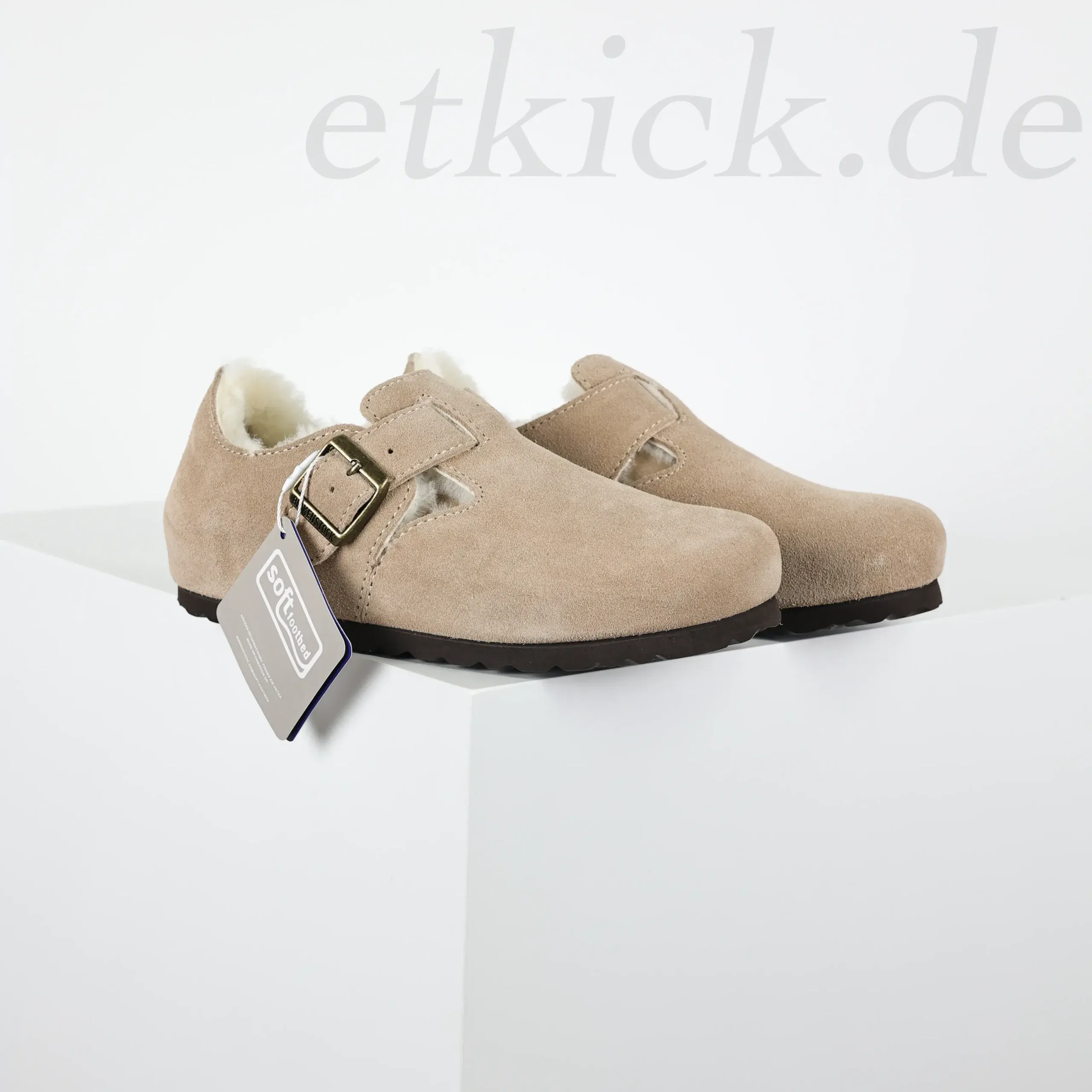 Slip-On Birkenstock Sandals With Fur Trim - Image 17