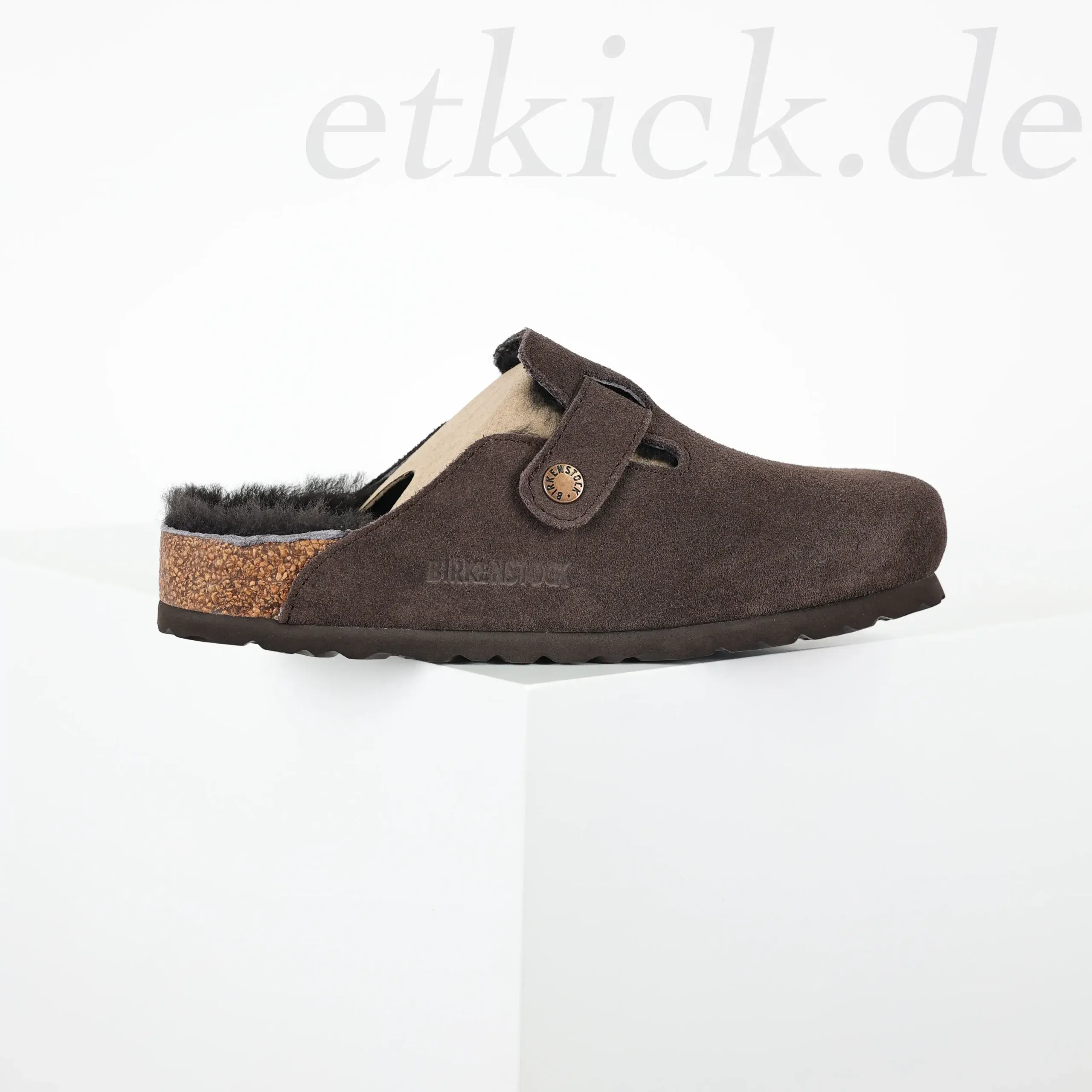 Slip-On Birkenstock Sandals With Fur Trim - Image 5