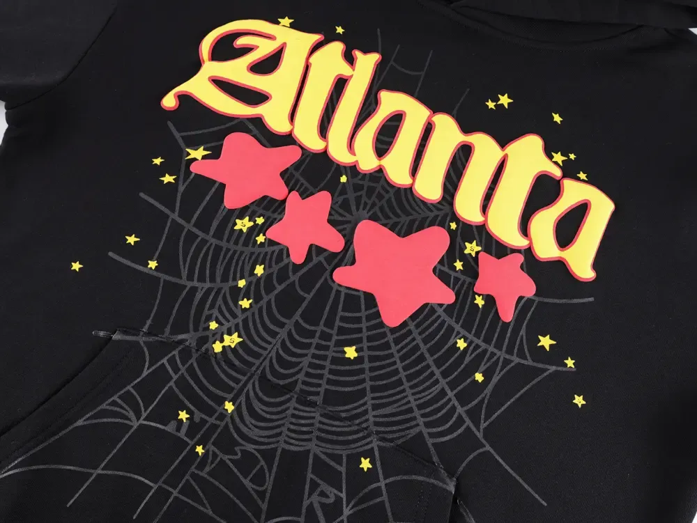 Sp5der Atlanta Hoodie Black - Image 5