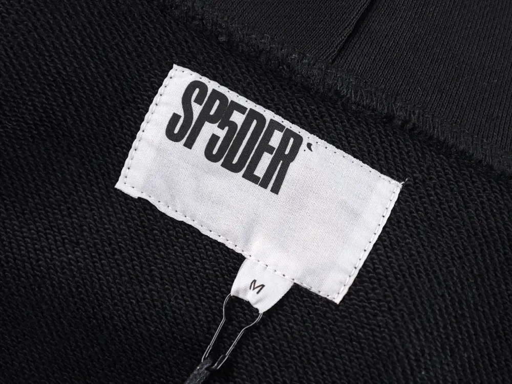 Sp5der Atlanta Hoodie Black - Image 8