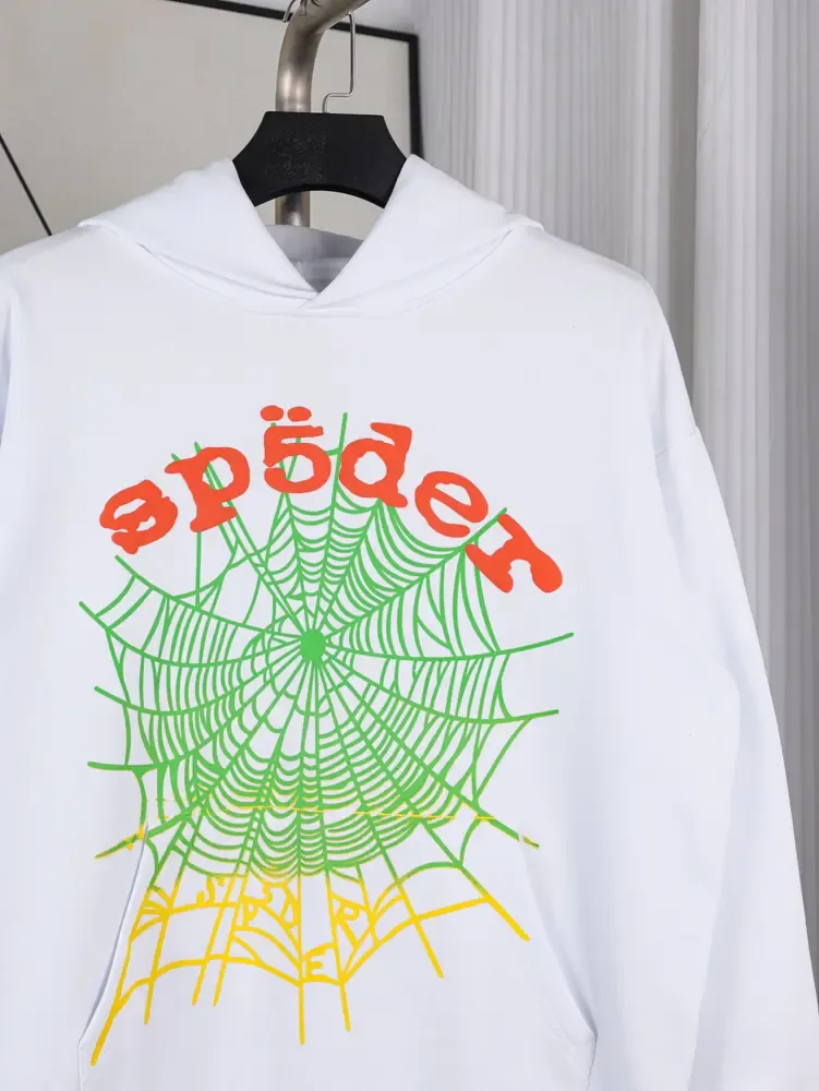 Sp5der Og Web V2 Gradient Hoodie Acid Green - Image 12