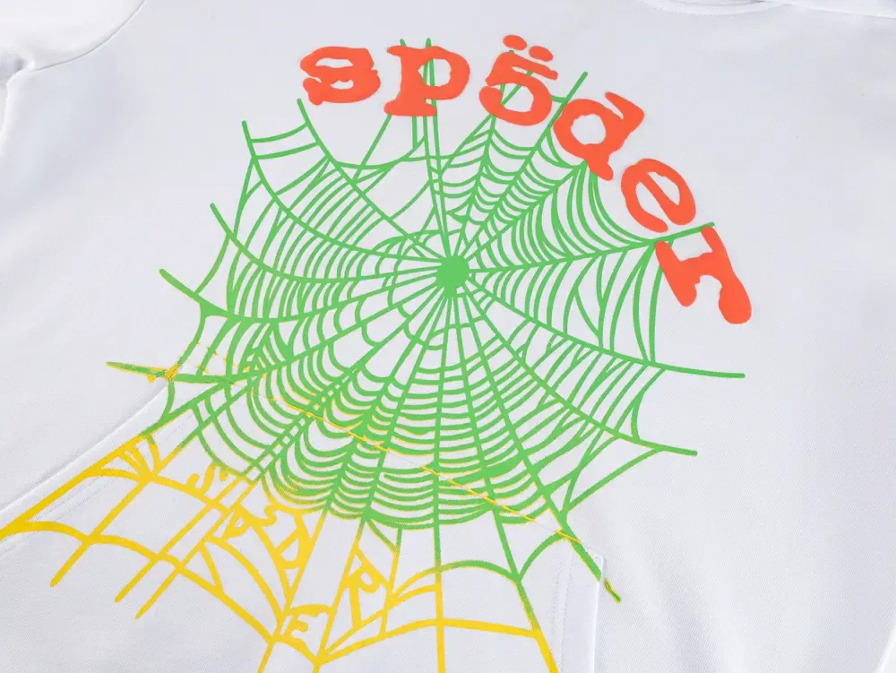 Sp5der Og Web V2 Gradient Hoodie Acid Green - Image 14