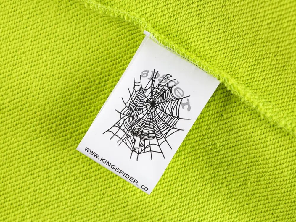 Sp5der Og Web V2 Gradient Hoodie Acid Green - Image 9