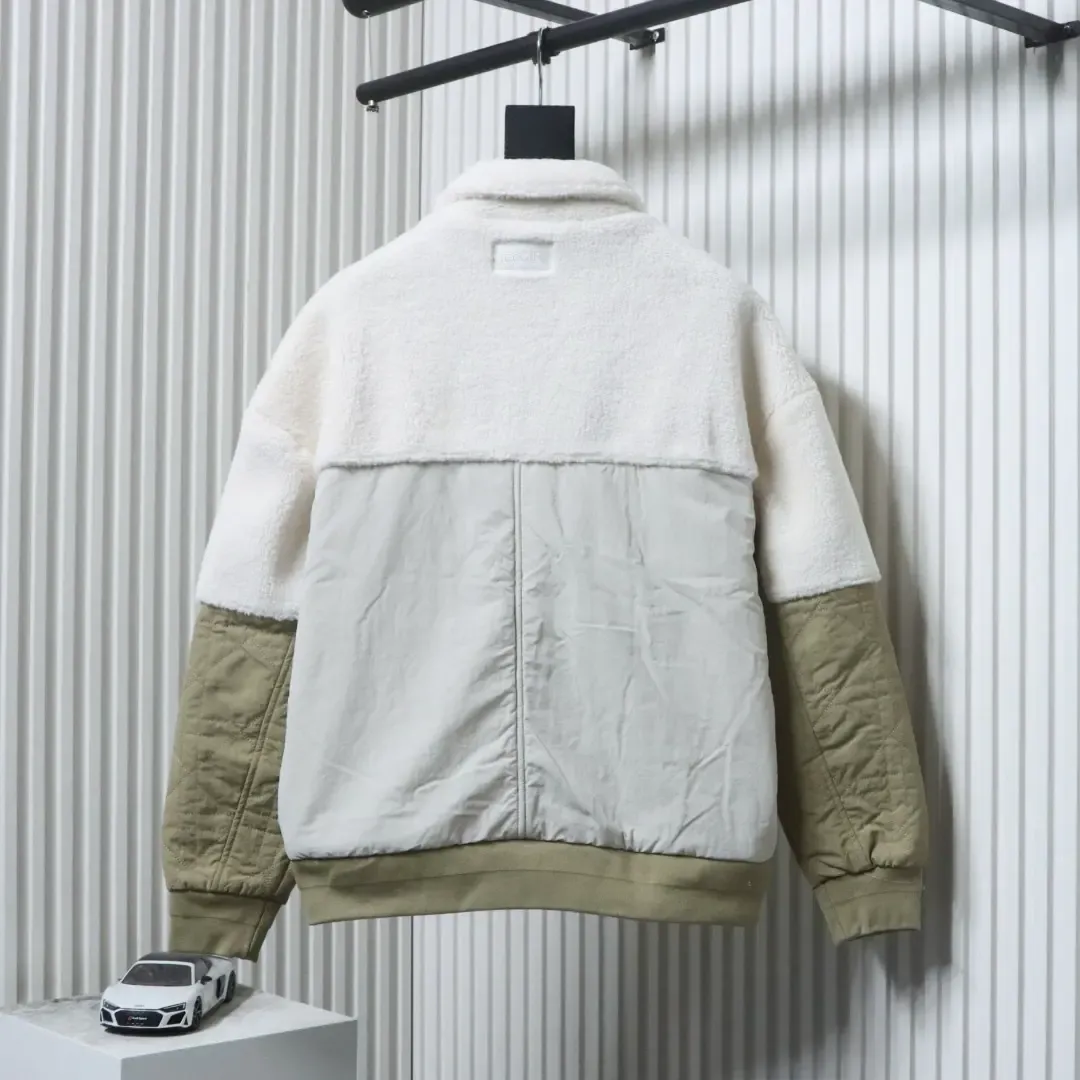 Teddy Fleece Jacket With Logo And Zipper - etkick reps