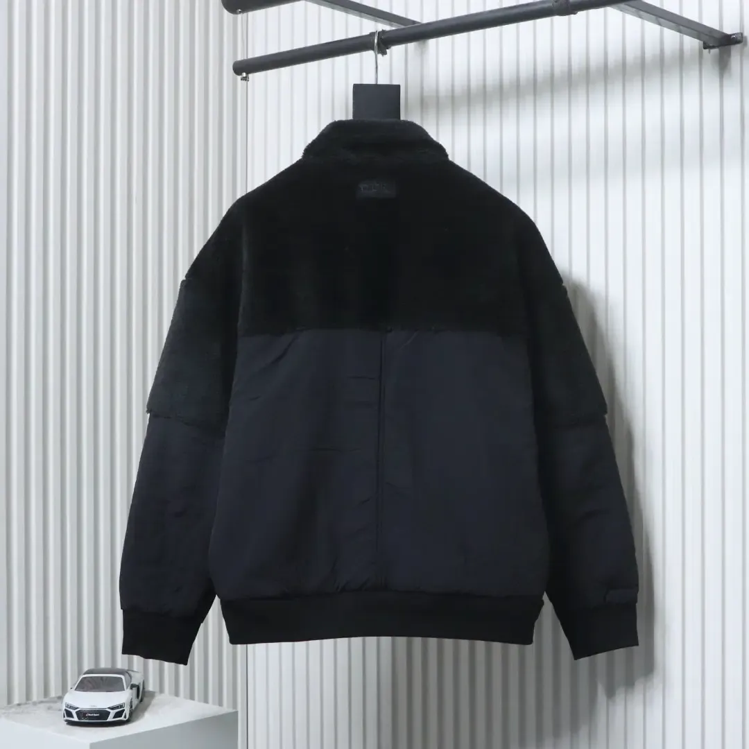 Teddy Fleece Jacket With Logo And Zipper - etkick reps