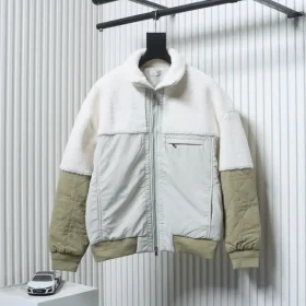 Teddy Fleece Jacket With Logo And Zipper