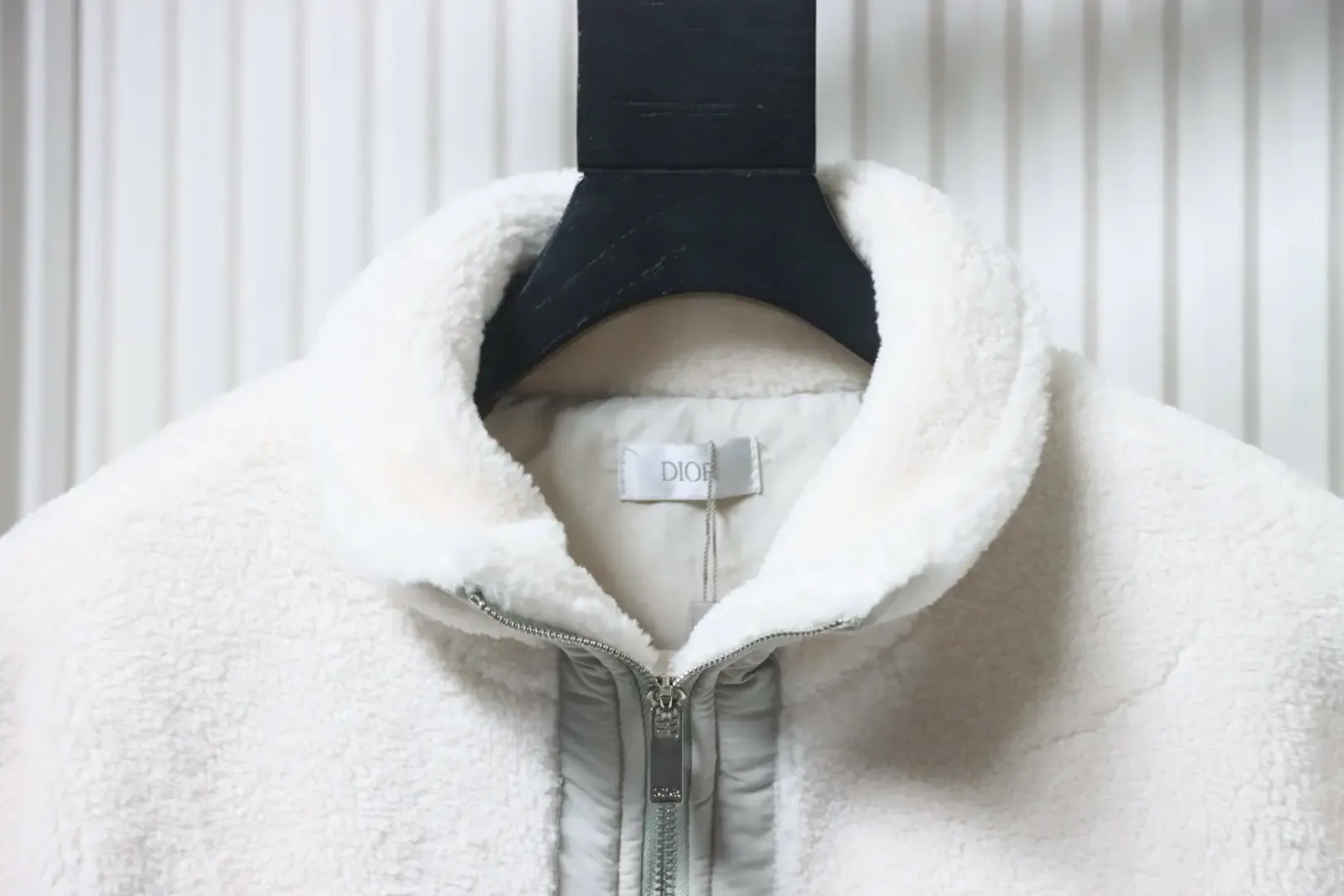 Teddy Fleece Jacket With Logo And Zipper - etkick reps