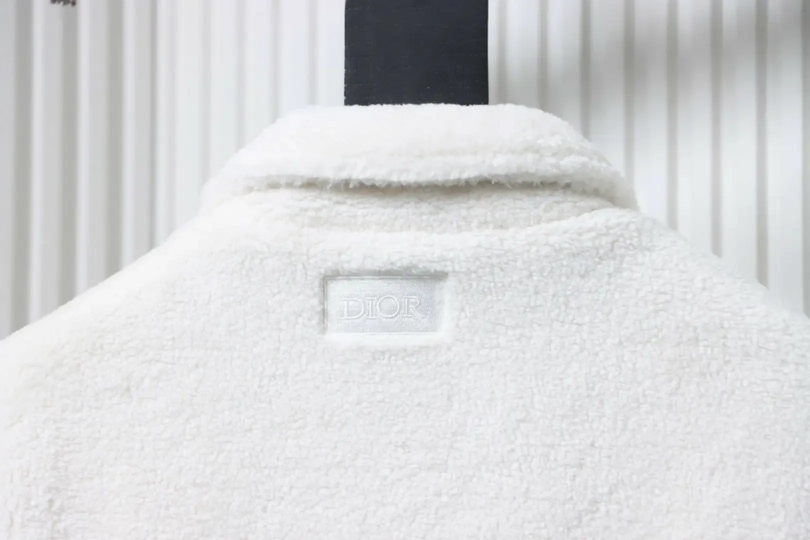 Teddy Fleece Jacket With Logo And Zipper - etkick reps