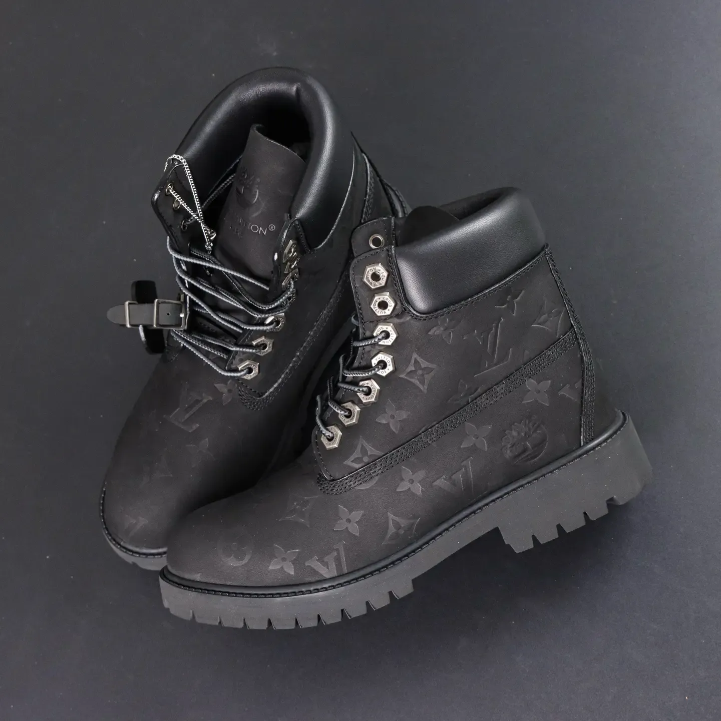 Timberland X LU – 6-Inch Martin Boots Made Of Cowhide Leather Black - Image 2