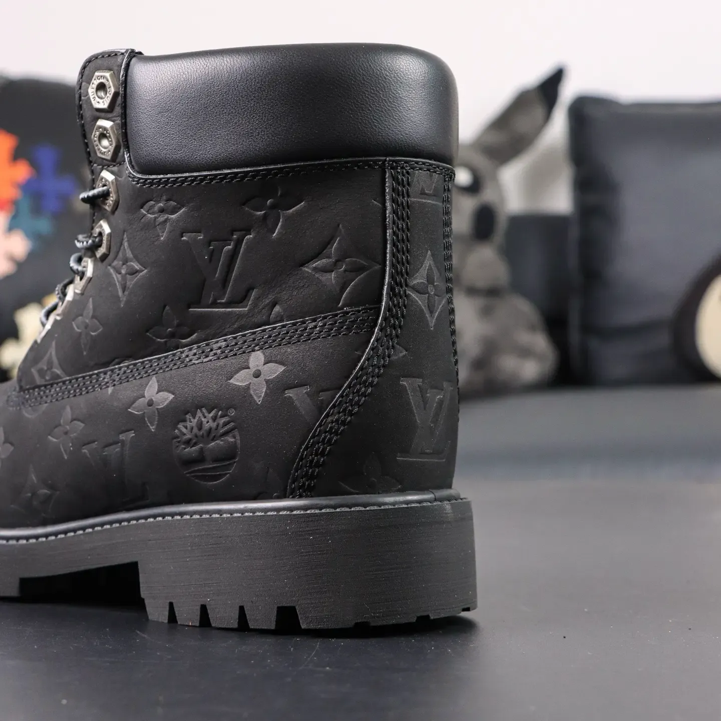 Timberland X LU – 6-Inch Martin Boots Made Of Cowhide Leather Black - Image 15