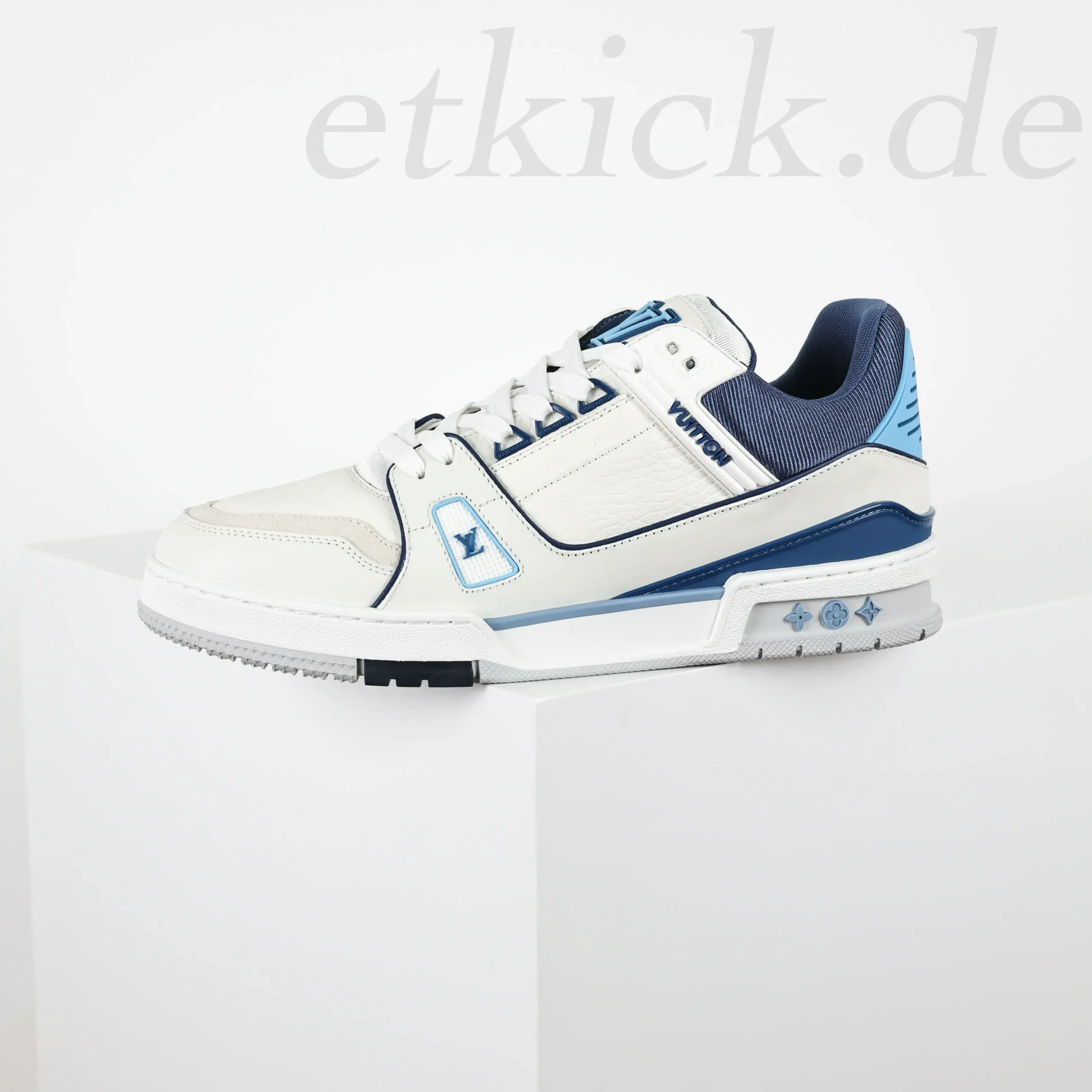 Trainer Sneakers Low Sneakers in Blue and White - Image 4