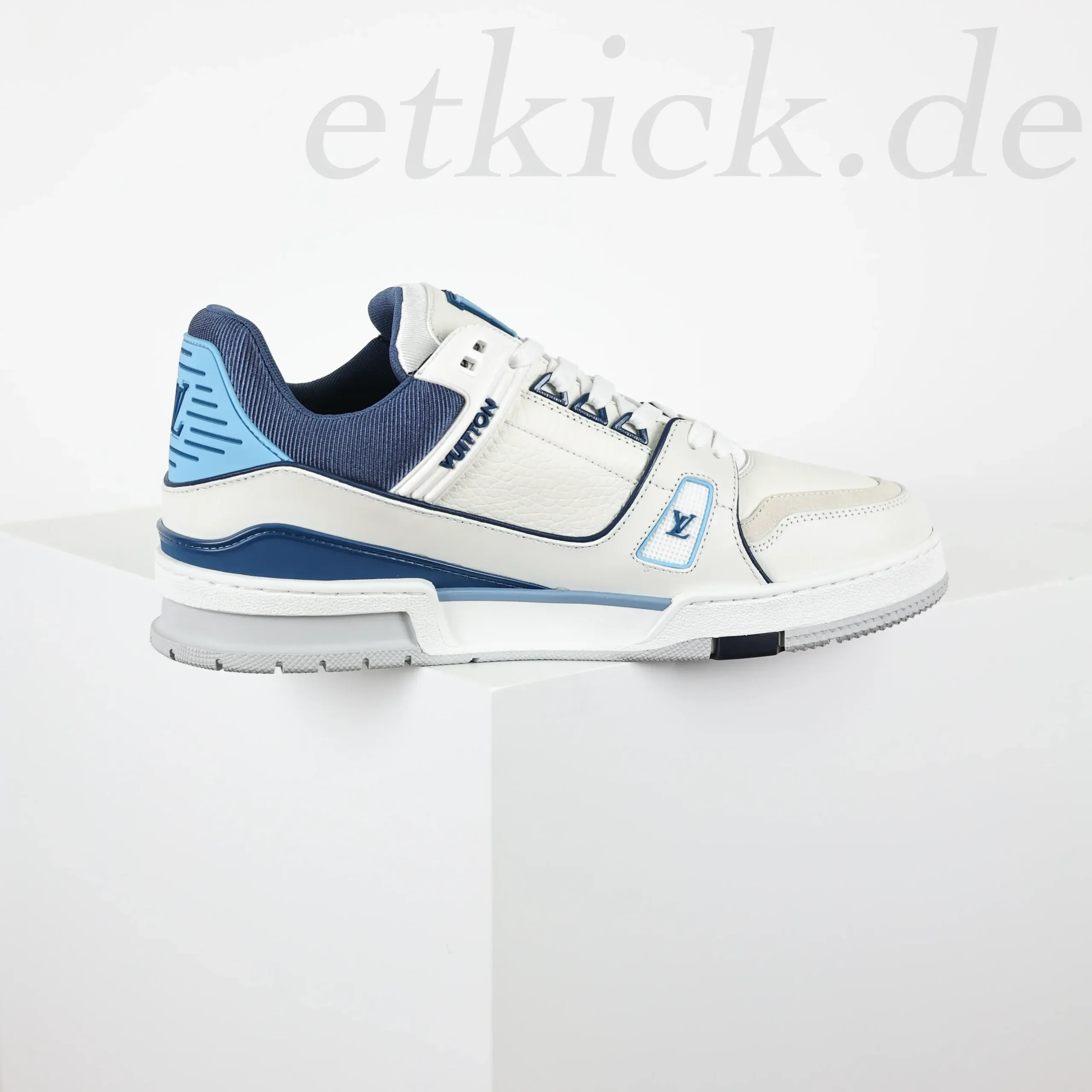 Trainer Sneakers Low Sneakers in Blue and White - Image 5