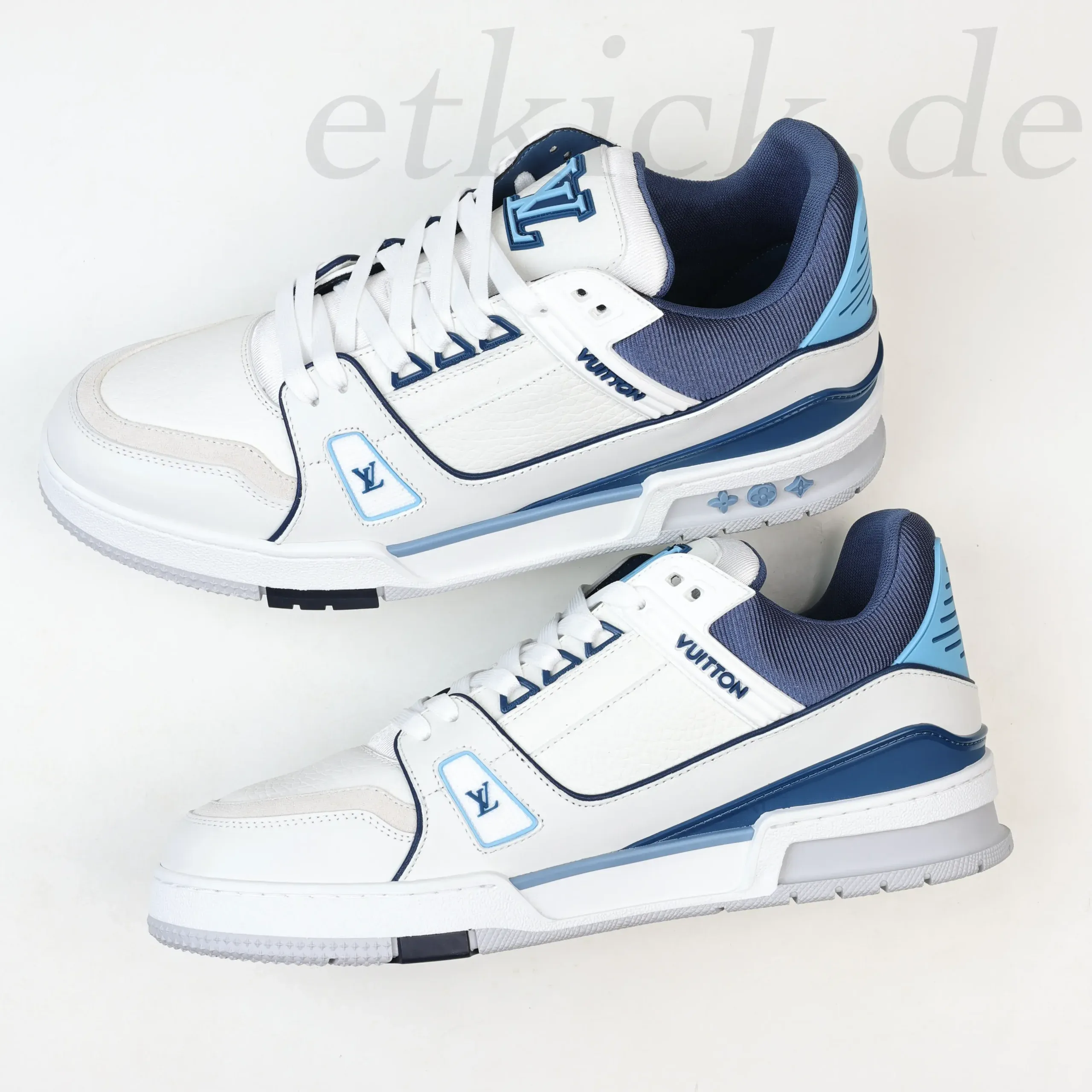 Trainer Sneakers Low Sneakers in Blue and White - Image 7
