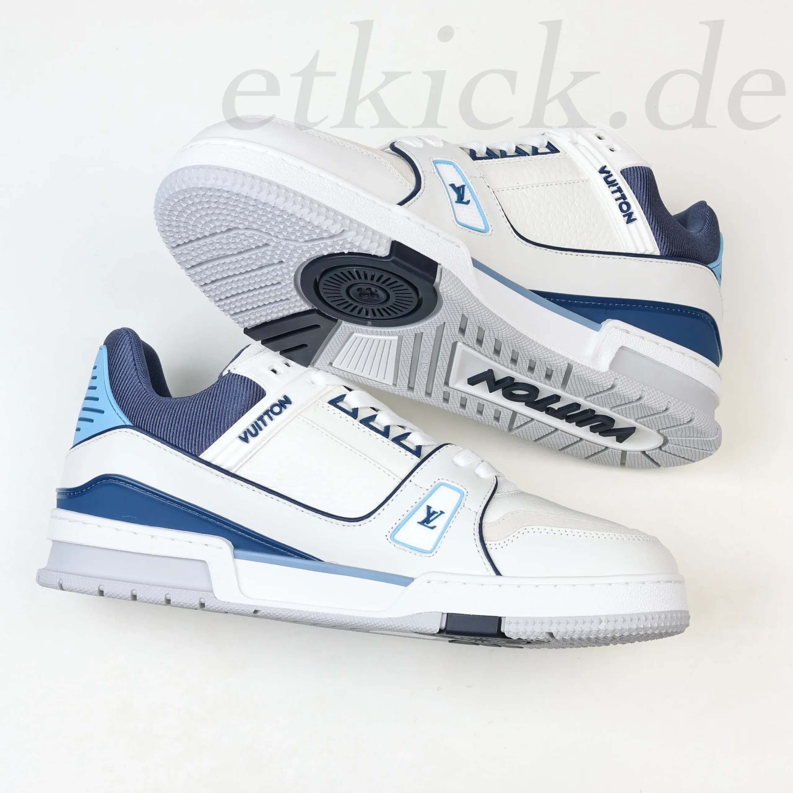 Trainer Sneakers Low Sneakers in Blue and White - Image 9