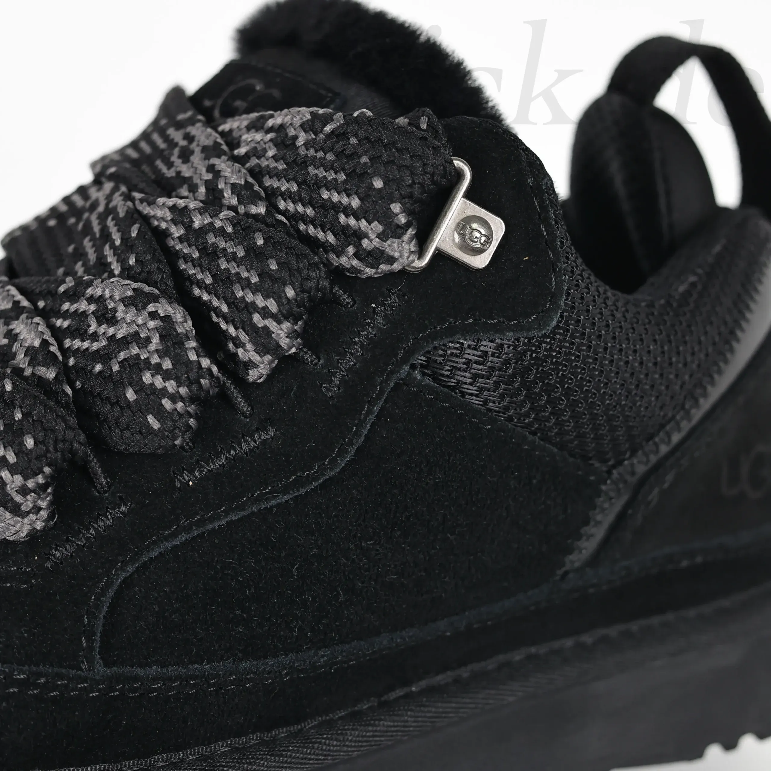 Ugg Moccasin Snow Boots Made Of Suede With Mesh Inserts Black - Image 8