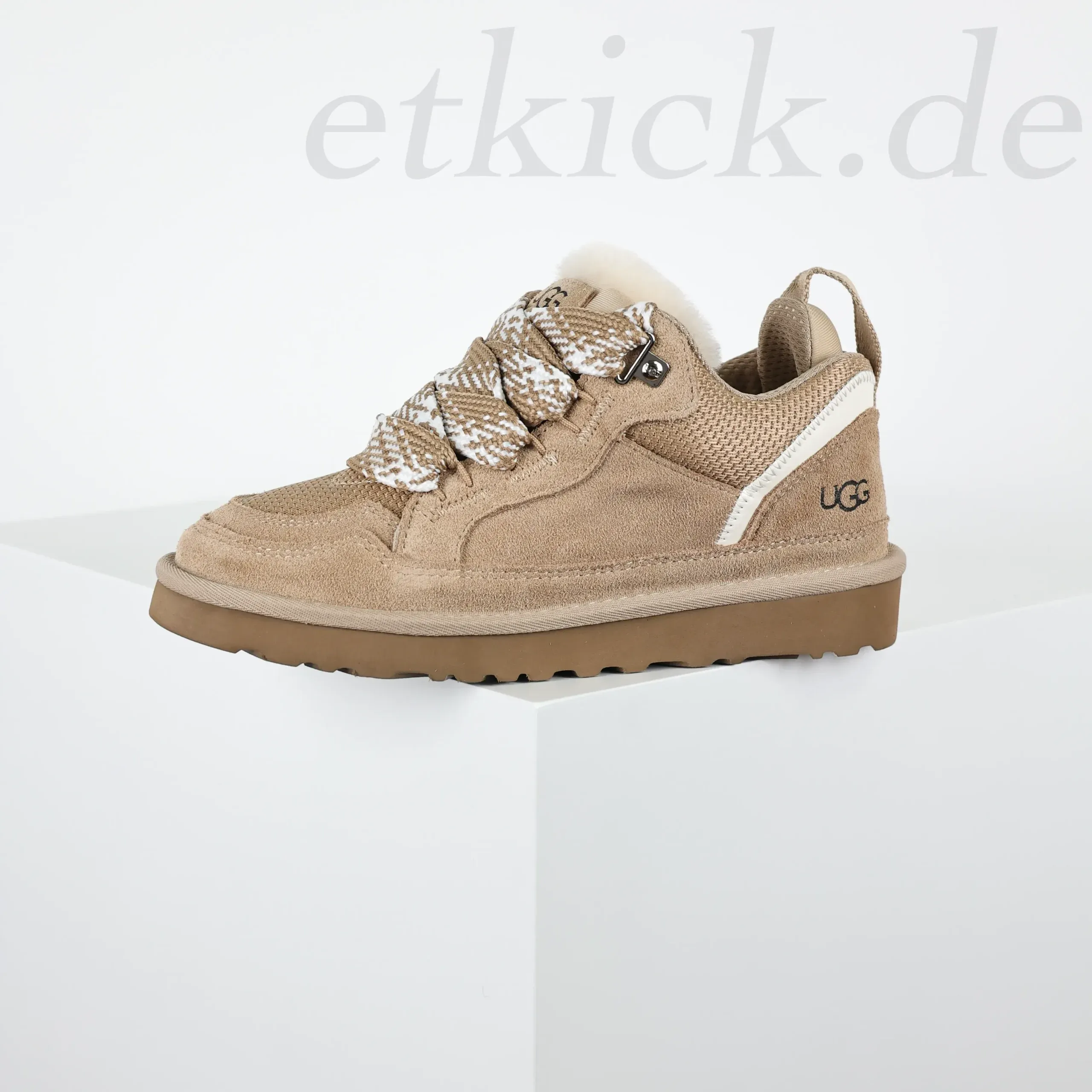 Ugg Moccasin Snow Boots Made Of Suede With Mesh Inserts Light Brown - Image 4