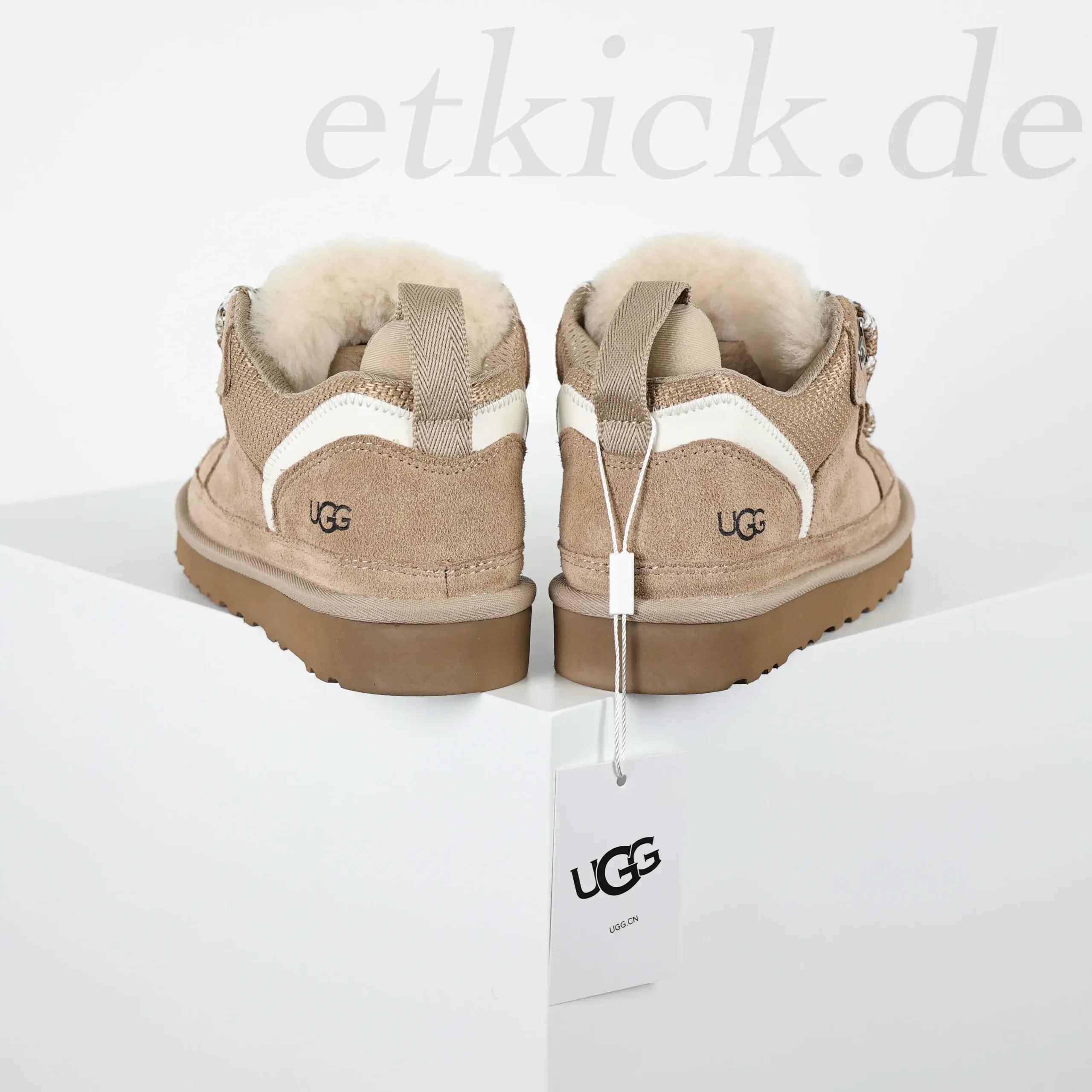 Ugg Moccasin Snow Boots Made Of Suede With Mesh Inserts Light Brown - Image 9