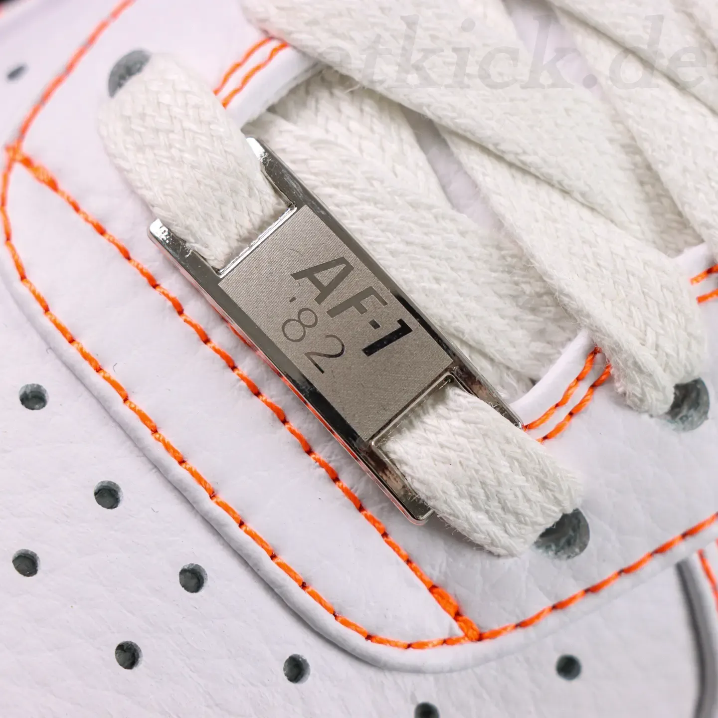 VLONE x Nike Air Force 1 '07 LV8 Low White and Orange - Image 12