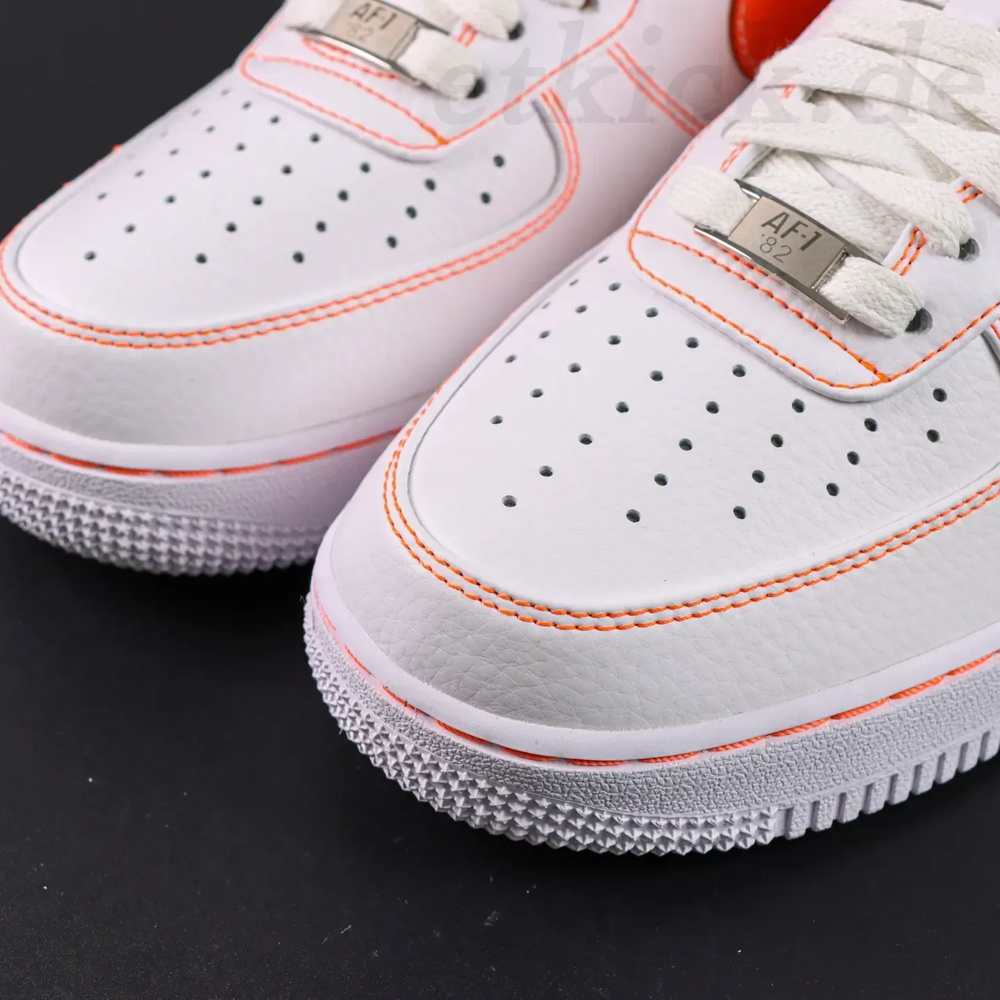 VLONE x Nike Air Force 1 '07 LV8 Low White and Orange - Image 6
