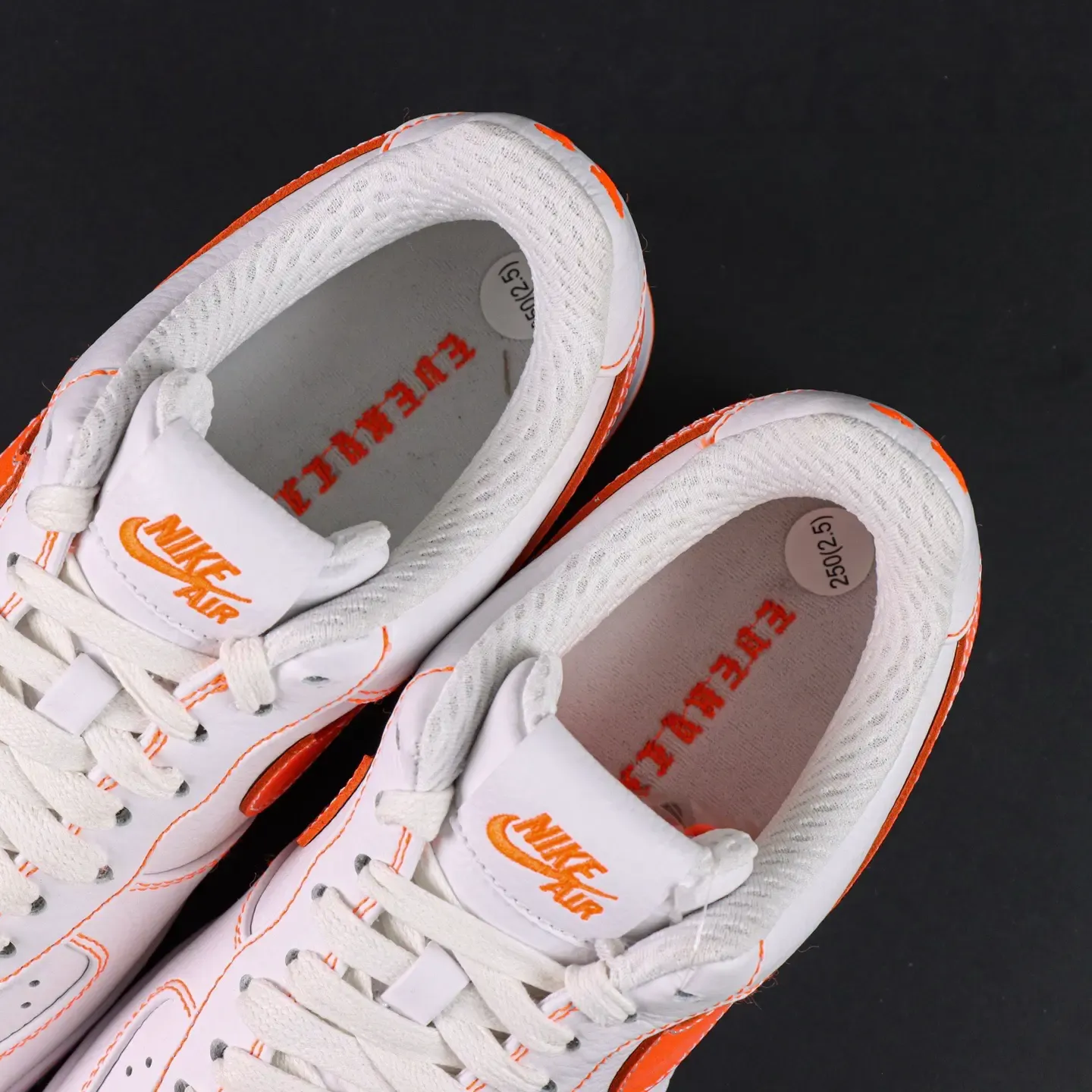 VLONE x Nike Air Force 1 '07 LV8 Low White and Orange - Image 9