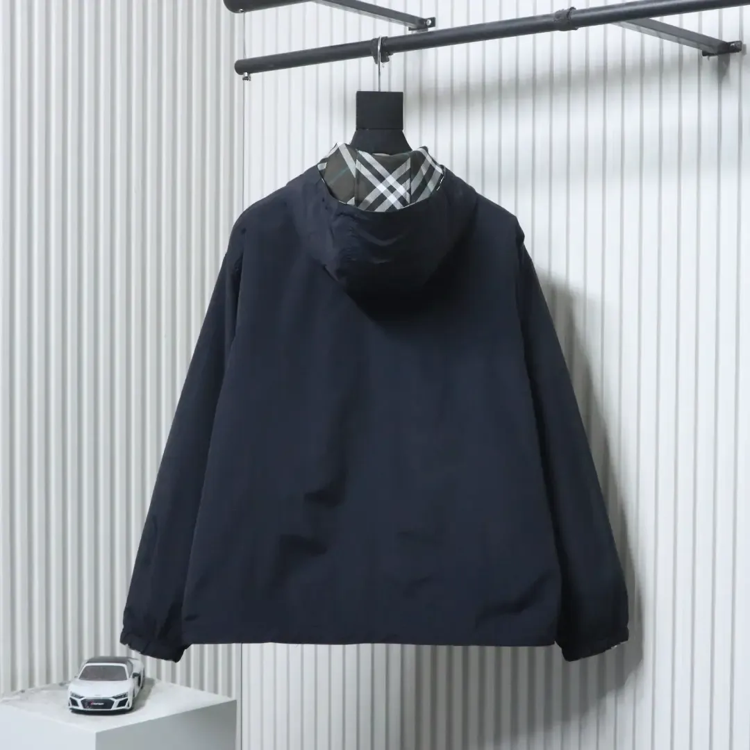 Warhorse Jacket With Embroidered Checkered Pattern And Double Sided Zipper - Image 13