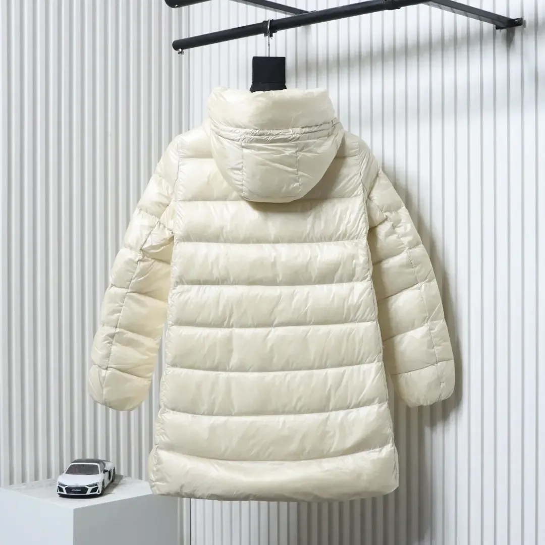 WomenS Hooded Down Jacket In Baby Style Mid Length - Image 2