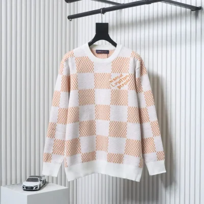 karierter Jacquard-Pullover mit Rundhalsausschnitt - etkick reps