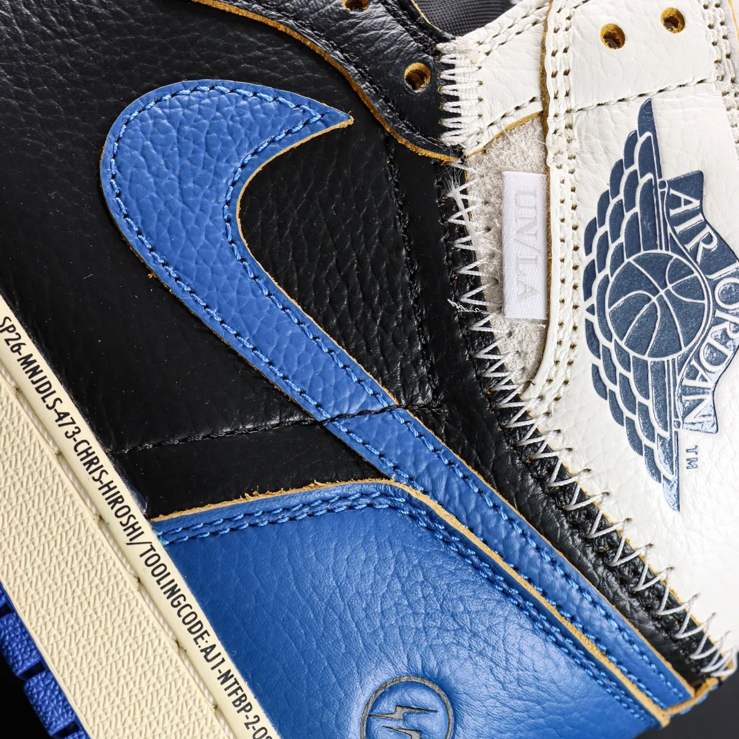 Air Jordan 1 Rtr Hi OG SP Black & White & Blue - etkick reps